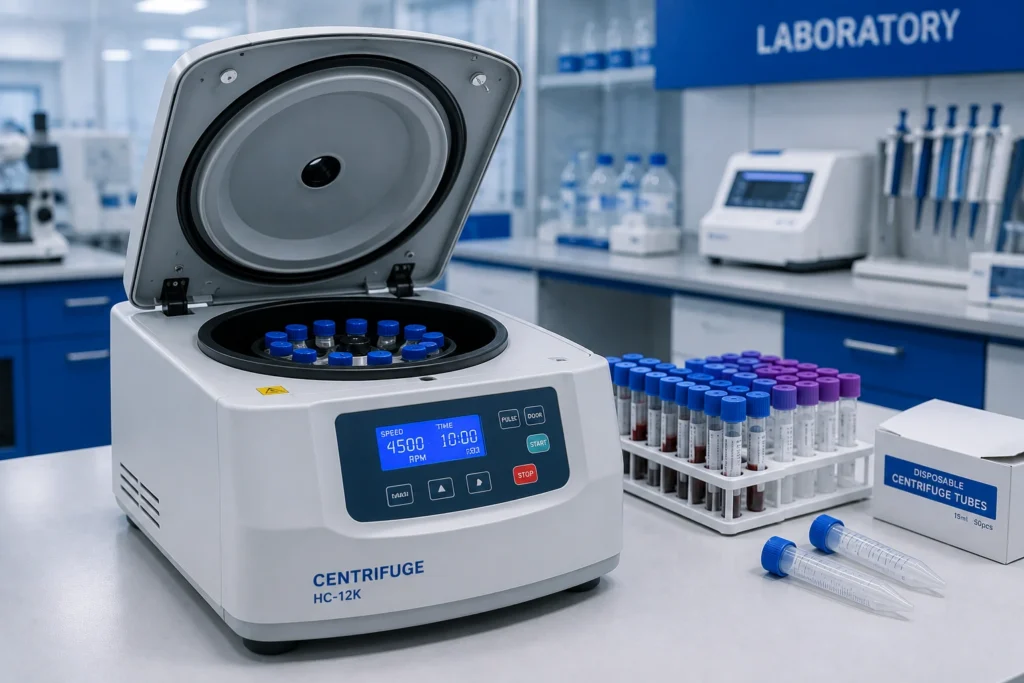 Laboratory centrifugation system at Mayo Health Peshawar
