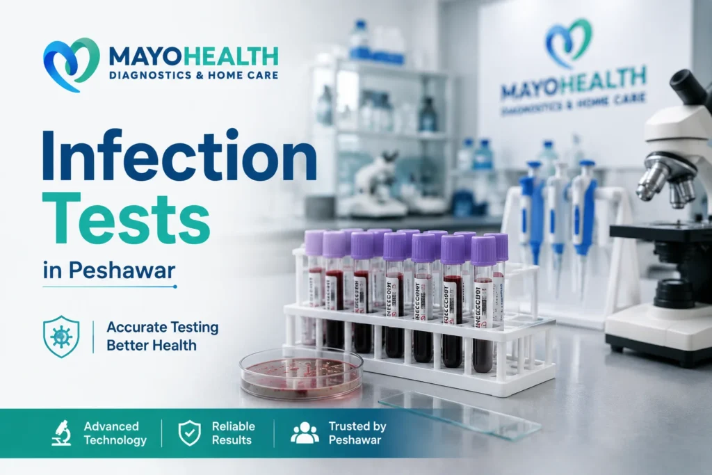 Infection Tests service at Mayo Health Diagnostic Lab & Home Care in Peshawar